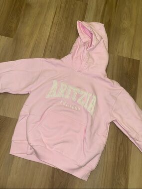 Pink Aritzia Light Pink Logo Hoodie NWT